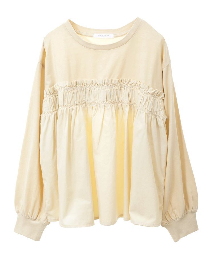 Green Parks「ピグメントドッキングシャーリングプルオーバー」|Tシャツ・カットソー|