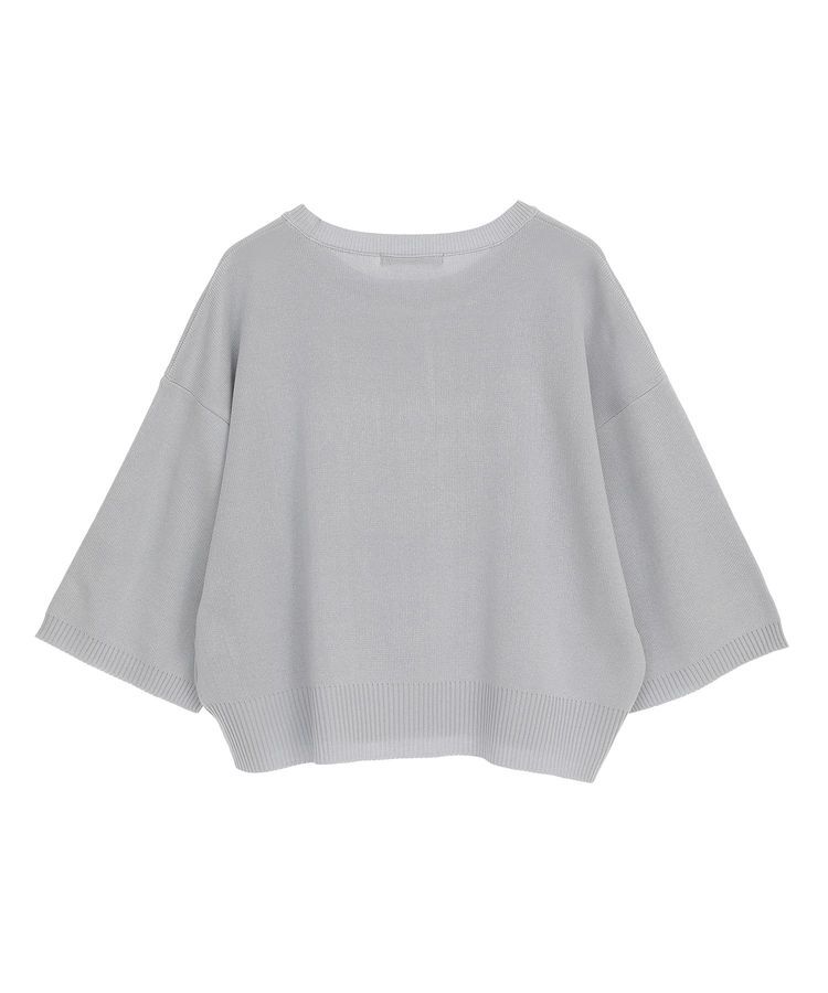 Green Parks「・ELENCARE DUE ロゴ刺繍6分袖ニット」|ニット・セーター|