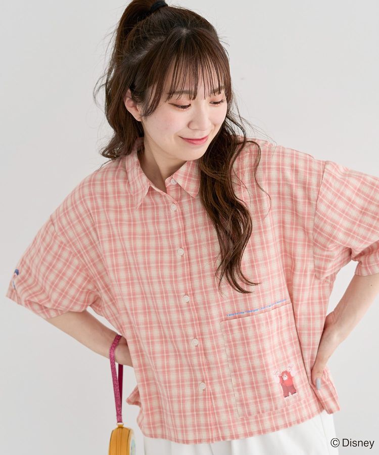 Green Parks「シュガーラッシュ / チェックショート丈シャツ」|シャツ・ブラウス|Red