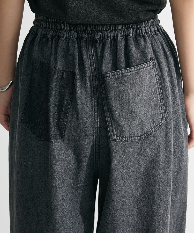 Green Parks「ライトデニムワイドパンツ」|デニム|