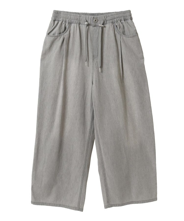 Green Parks「ライトデニムワイドパンツ」|デニム|