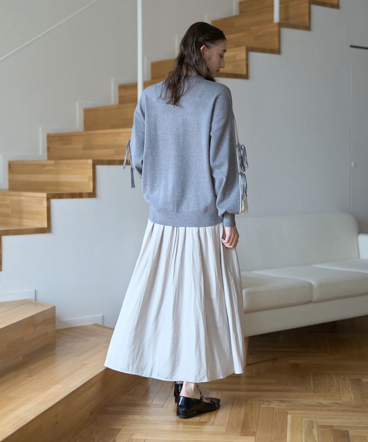 YECCA VECCA「グロッシーコーティングサテンスカート」|スカート|