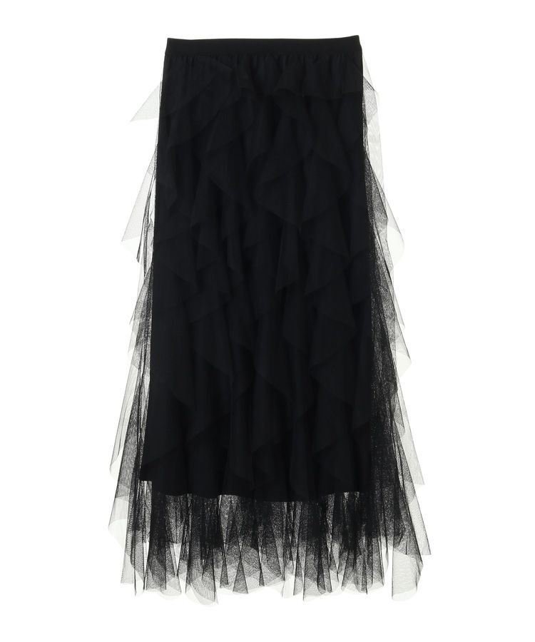 YECCA VECCA「ラッフルチュールスカート」|スカート|