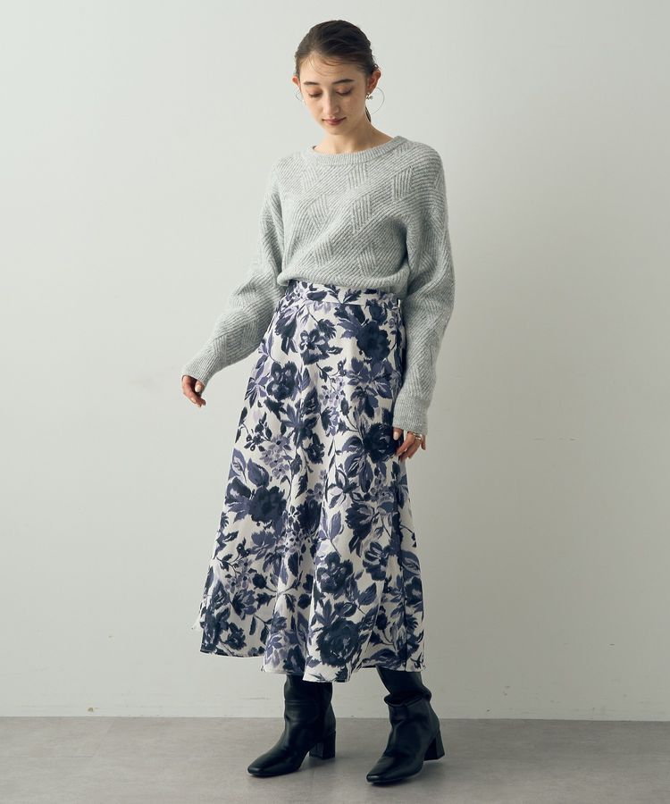 YECCA VECCA「ダイヤ柄スパンコールニット」|ニット・セーター|