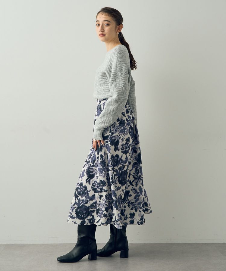 YECCA VECCA「ダイヤ柄スパンコールニット」|ニット・セーター|