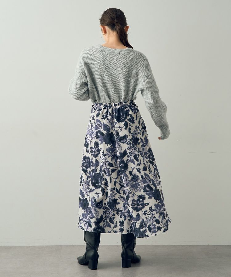 YECCA VECCA「ダイヤ柄スパンコールニット」|ニット・セーター|