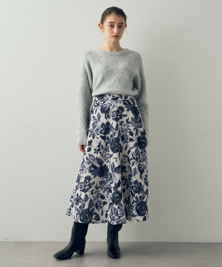 YECCA VECCA「ダイヤ柄スパンコールニット」|ニット・セーター|