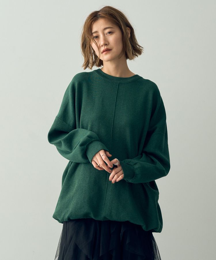 YECCA VECCA「裾ドロストコクーンニット」|ニット・セーター|