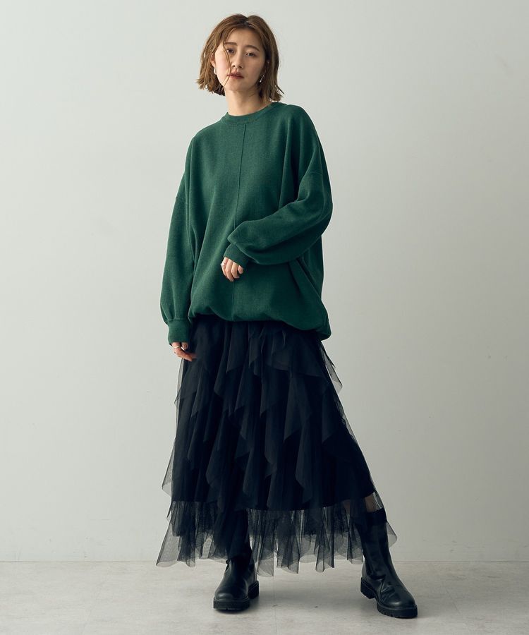 YECCA VECCA「裾ドロストコクーンニット」|ニット・セーター|