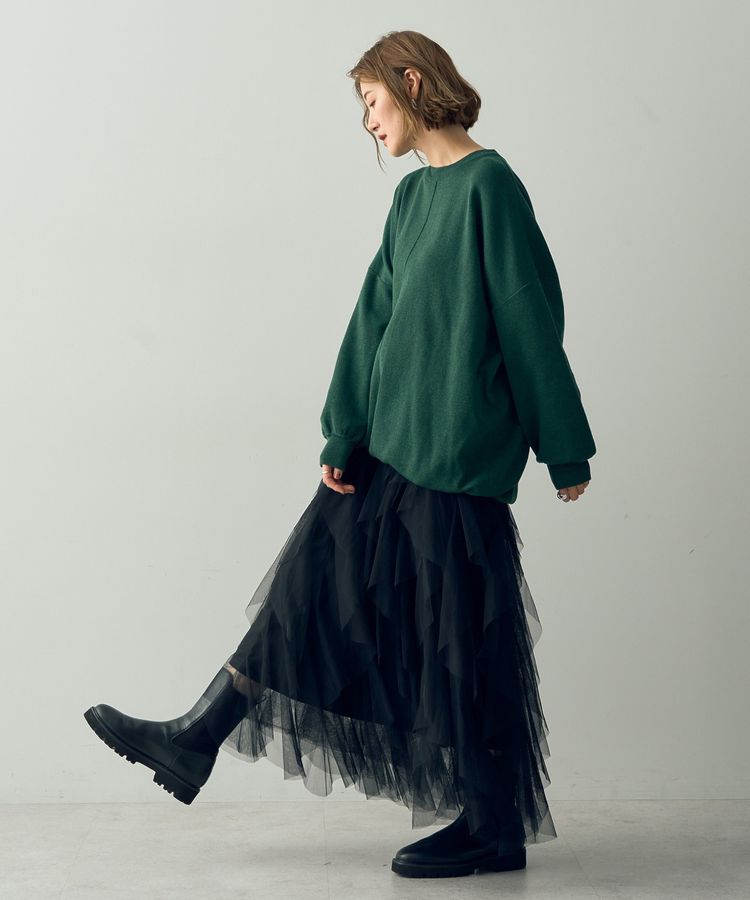 YECCA VECCA「裾ドロストコクーンニット」|ニット・セーター|