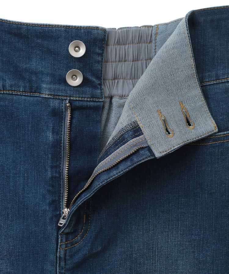 YECCA VECCA「ハイウエストデニムスカート」|タイト|