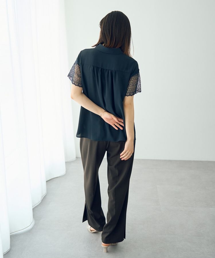 YECCA VECCA「レースMIXブラウス」|シャツ・ブラウス|