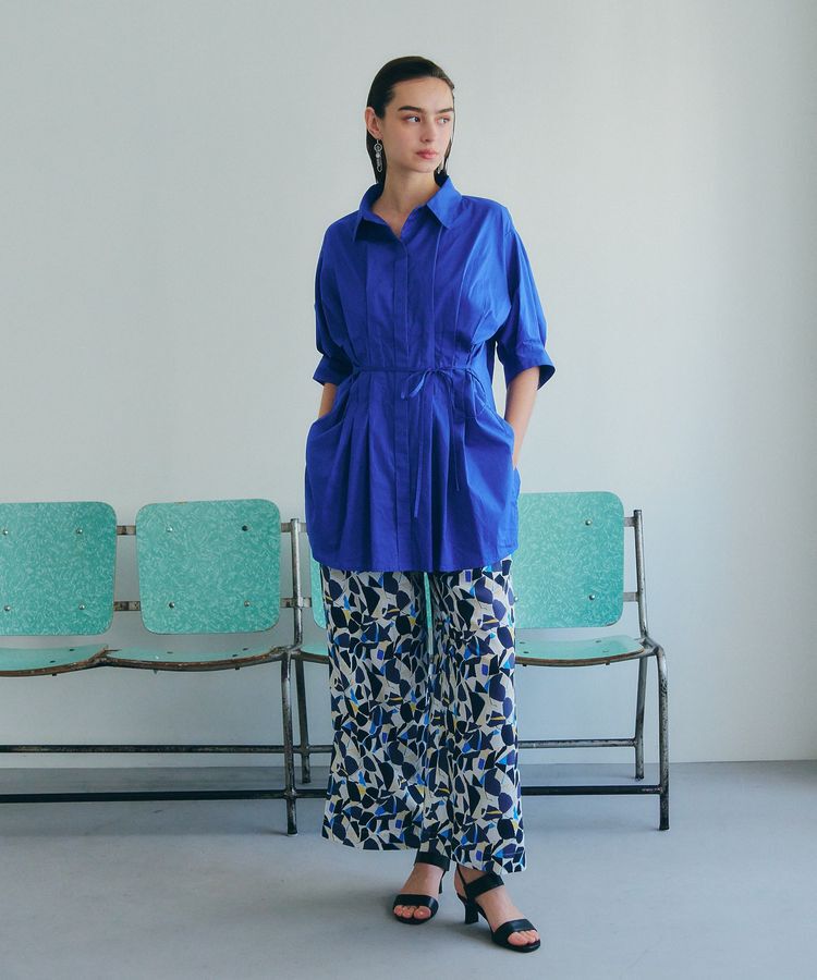 YECCA VECCA「アートプリントスリットワイドパンツ」|その他|