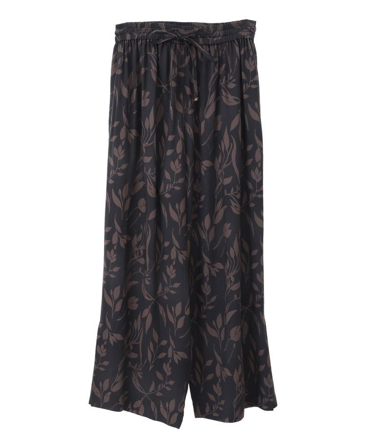 YECCA VECCA「アートプリントスリットワイドパンツ」|その他|