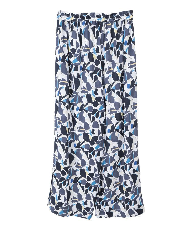 YECCA VECCA「アートプリントスリットワイドパンツ」|その他|