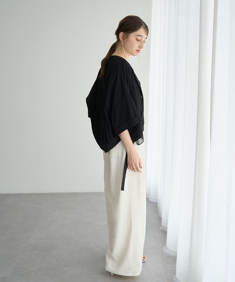 Editt by YECCA VECCA「【接触冷感】クロップドデザインジャケット」|テーラードジャケット|