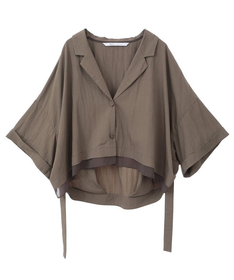 Editt by YECCA VECCA「【接触冷感】クロップドデザインジャケット」|テーラードジャケット|