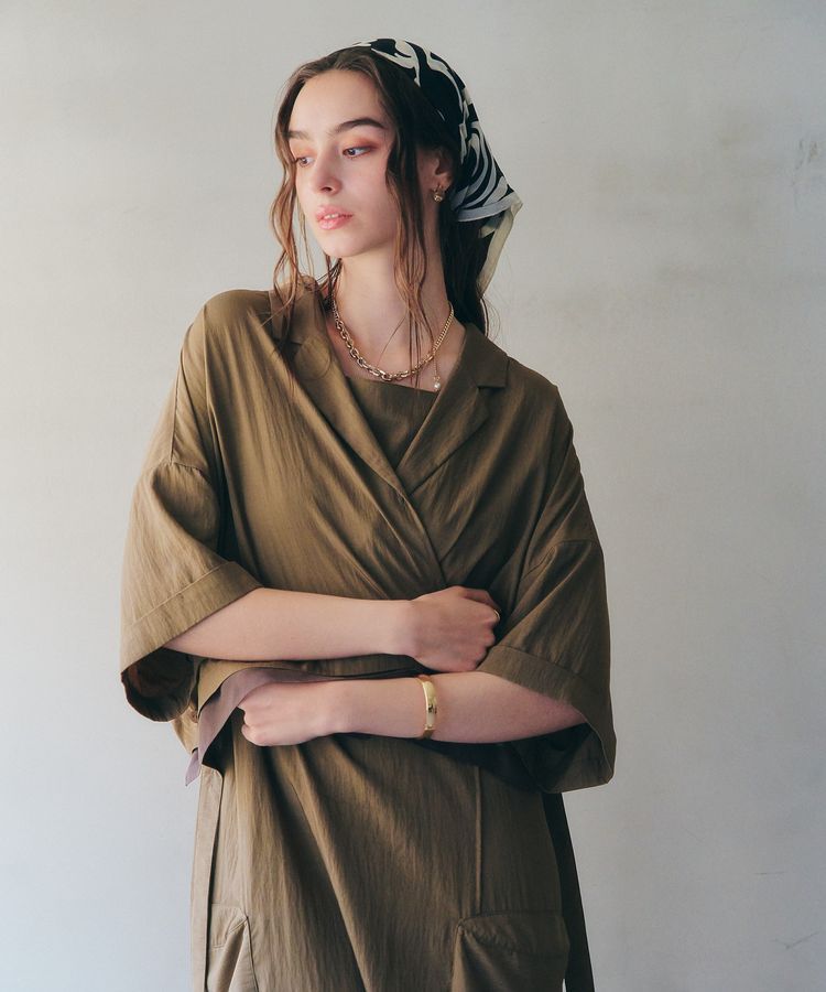 Editt by YECCA VECCA「【接触冷感】クロップドデザインジャケット」|テーラードジャケット|