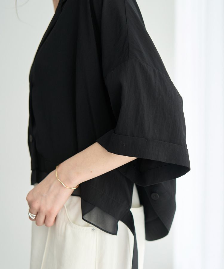 Editt by YECCA VECCA「【接触冷感】クロップドデザインジャケット」|テーラードジャケット|