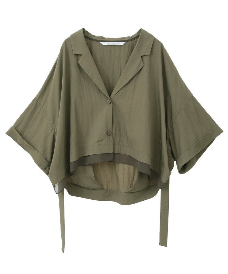 Editt by YECCA VECCA「【接触冷感】クロップドデザインジャケット」|テーラードジャケット|