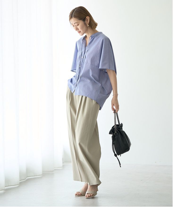 YECCA VECCA「スキッパーコクーンシャツ」|シャツ・ブラウス|