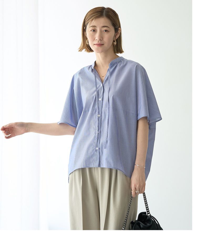 YECCA VECCA「スキッパーコクーンシャツ」|シャツ・ブラウス|