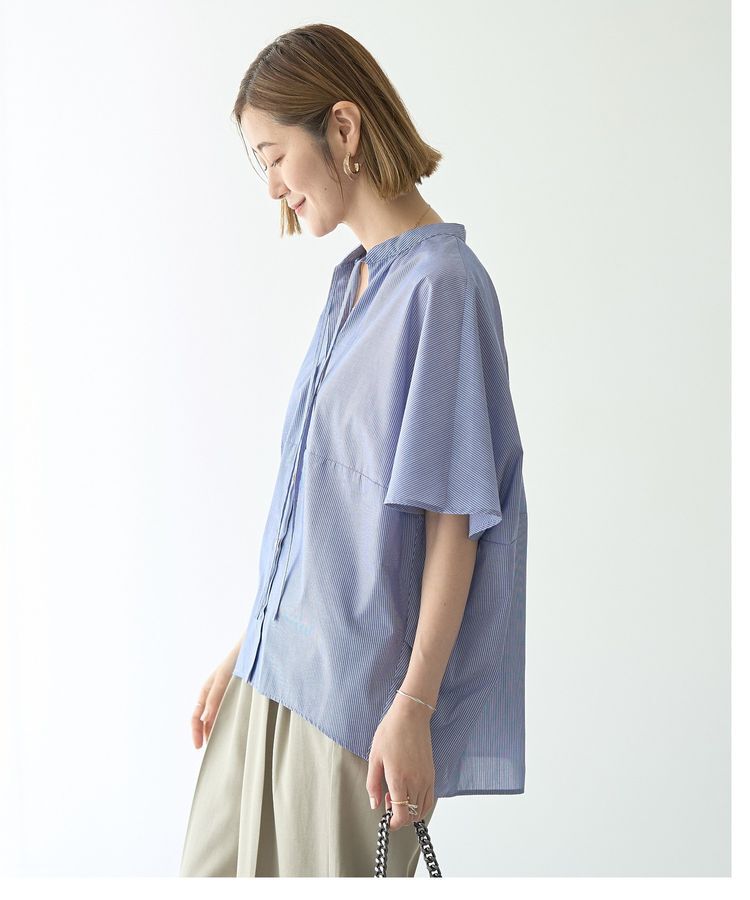 YECCA VECCA「スキッパーコクーンシャツ」|シャツ・ブラウス|