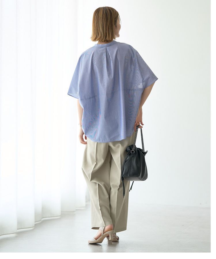 YECCA VECCA「スキッパーコクーンシャツ」|シャツ・ブラウス|