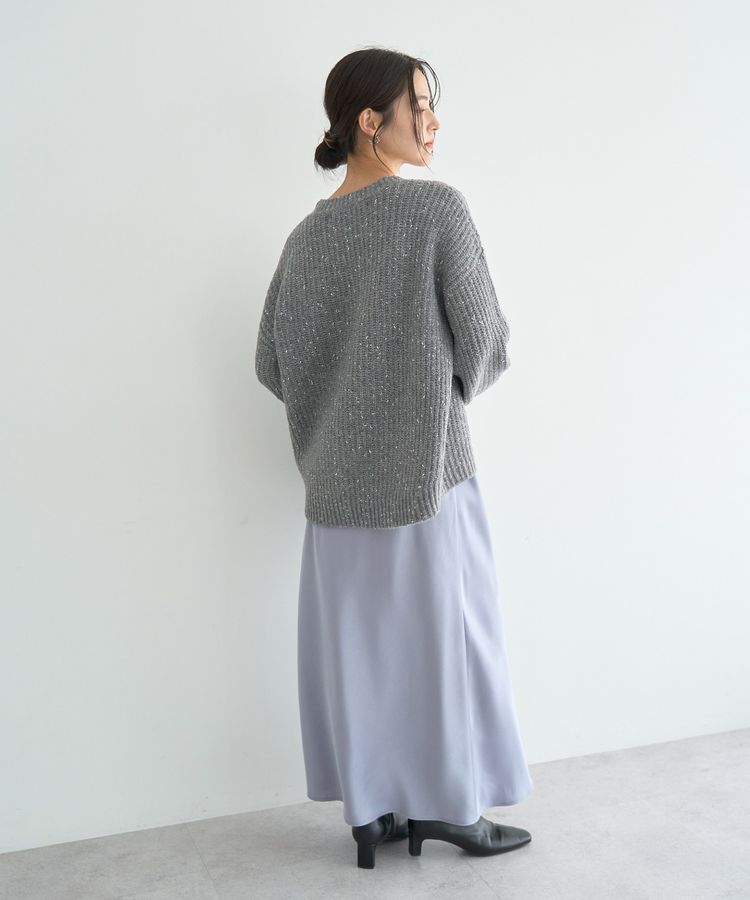 YECCA VECCA「ラメMIX畦編みニット」|ニット・セーター|