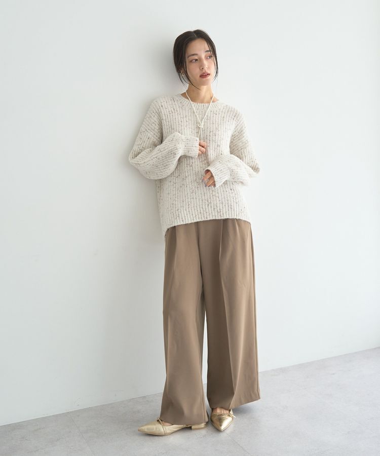 YECCA VECCA「ラメMIX畦編みニット」|ニット・セーター|