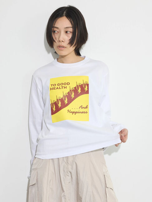 GARAGE OF GOOD CLOTHING「American　Classic　SignロンT　SODA」|Tシャツ・カットソー|White