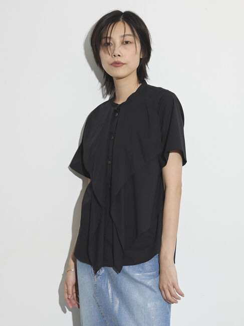 GARAGE OF GOOD CLOTHING「フロントフレアーシャツ」|シャツ・ブラウス|Black