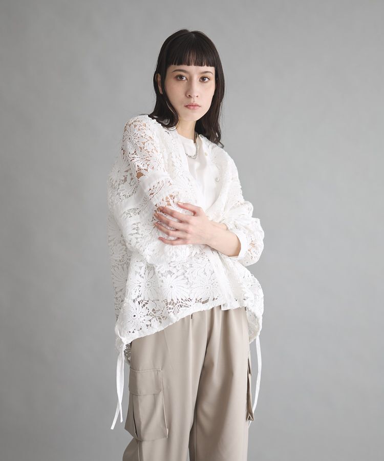 GARAGE OF GOOD CLOTHING「ライン入レースブラウス4」|シャツ・ブラウス|