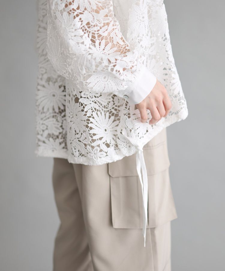 GARAGE OF GOOD CLOTHING「ライン入レースブラウス4」|シャツ・ブラウス|