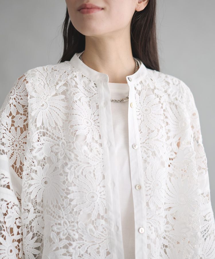 GARAGE OF GOOD CLOTHING「ライン入レースブラウス4」|シャツ・ブラウス|