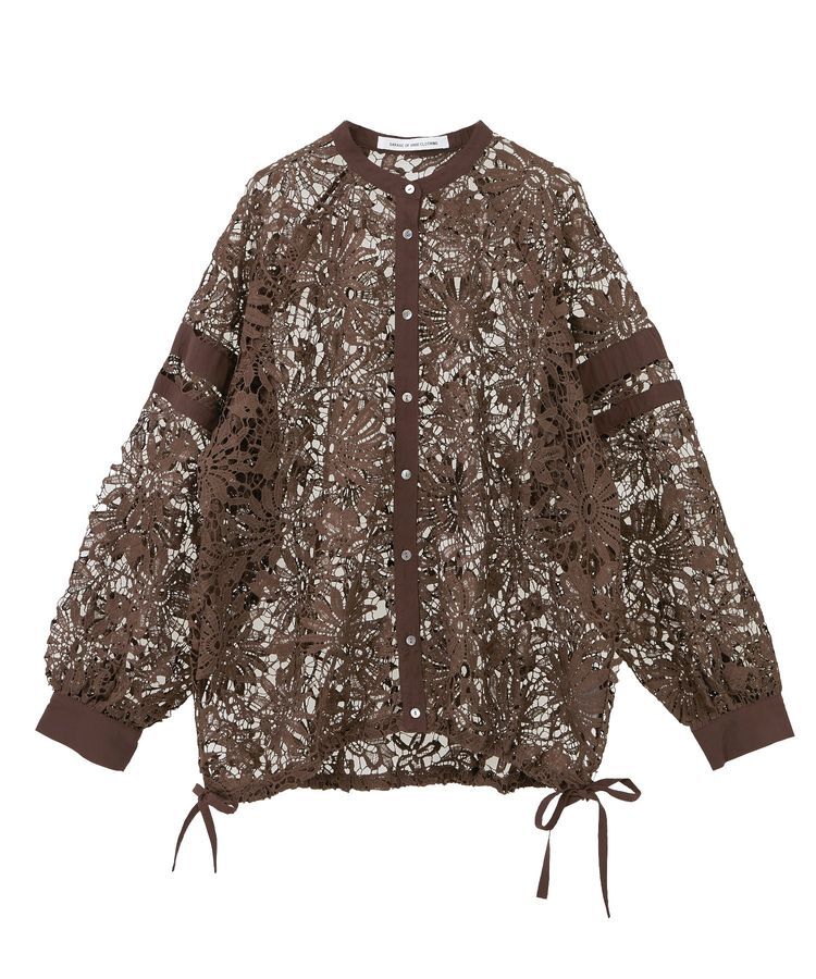 GARAGE OF GOOD CLOTHING「ライン入レースブラウス4」|シャツ・ブラウス|