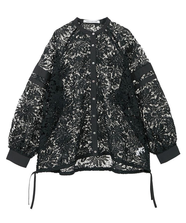 GARAGE OF GOOD CLOTHING「ライン入レースブラウス4」|シャツ・ブラウス|