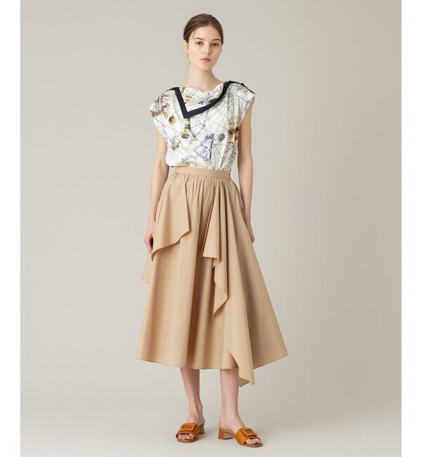 LOULOU WILLOUGHBY「【LOULOU WILLOUGHBY】イレギュラーラッフルスカート」|フレア|