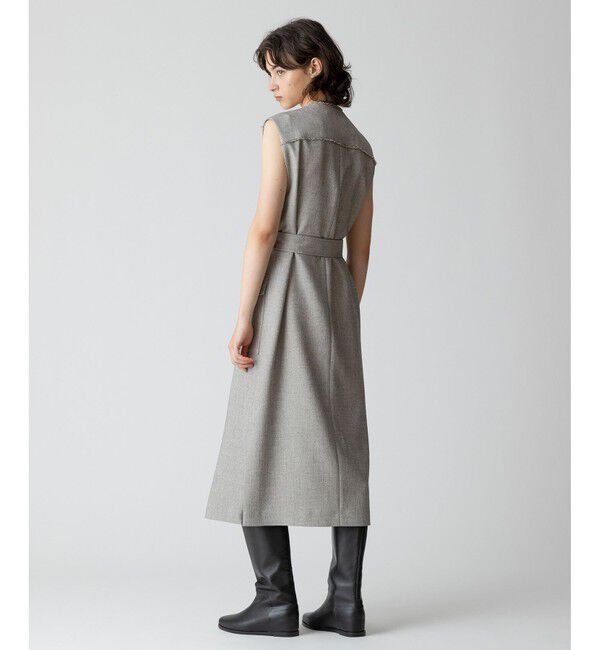 allureville「メランジミニヘリンボンジレワンピース」|ワンピース|