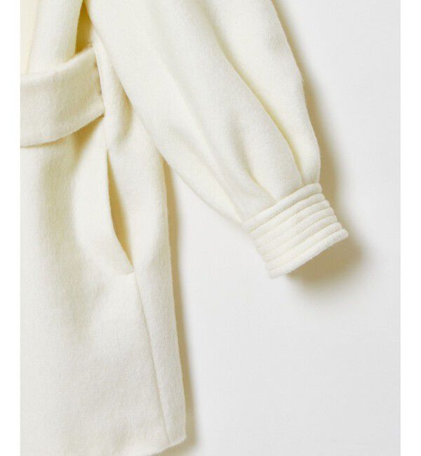 LOULOU WILLOUGHBY「【LOULOU WILLOUGHBY】モヘヤシャギーミドルコート」|ノーカラーコート|
