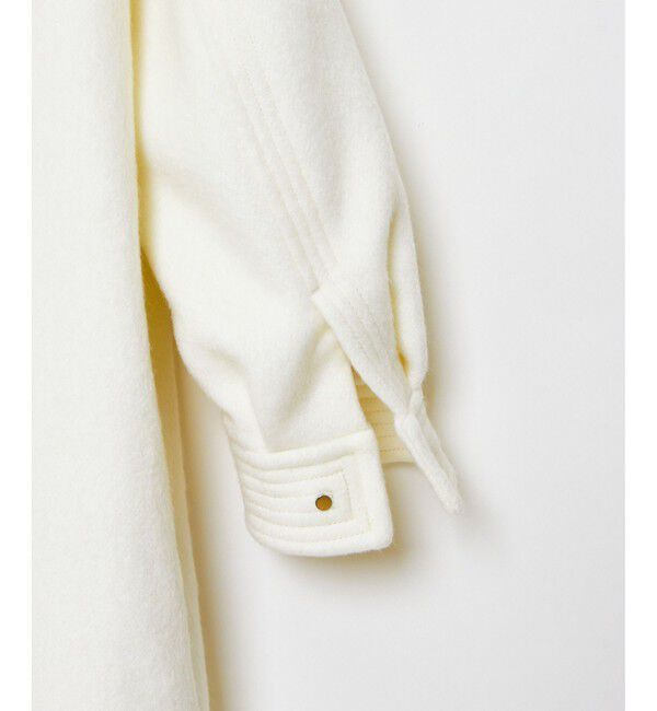 LOULOU WILLOUGHBY「【LOULOU WILLOUGHBY】モヘヤシャギーミドルコート」|ノーカラーコート|