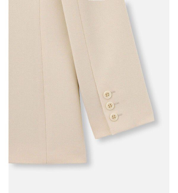 allureville「マットストレッチノーカラージャケット」|ノーカラージャケット|