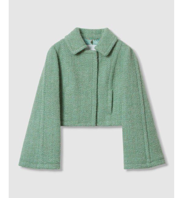 LOULOU WILLOUGHBY「【LOULOU WILLOUGHBY】BONOTTOステンカラージャケット」|ブルゾン・スタジャン|