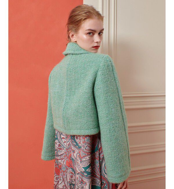 LOULOU WILLOUGHBY「【LOULOU WILLOUGHBY】BONOTTOステンカラージャケット」|ブルゾン・スタジャン|