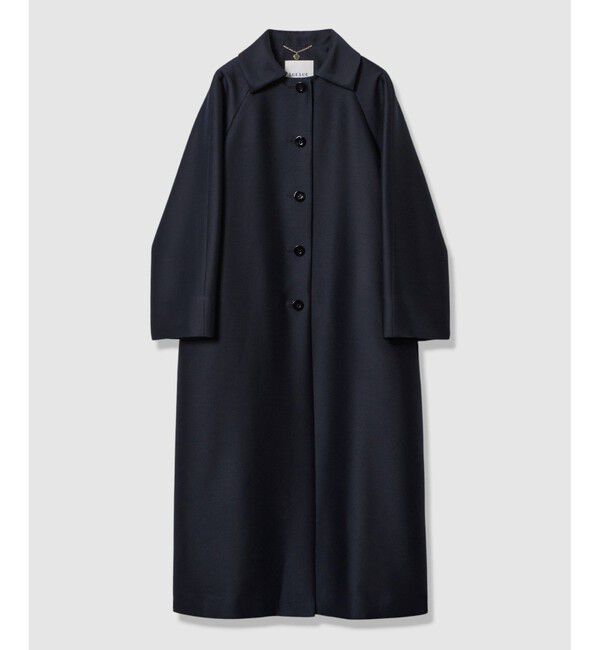LOULOU WILLOUGHBY「【LOULOU WILLOUGHBY】シルクウールツイルロングコート」|ダッフルコート|