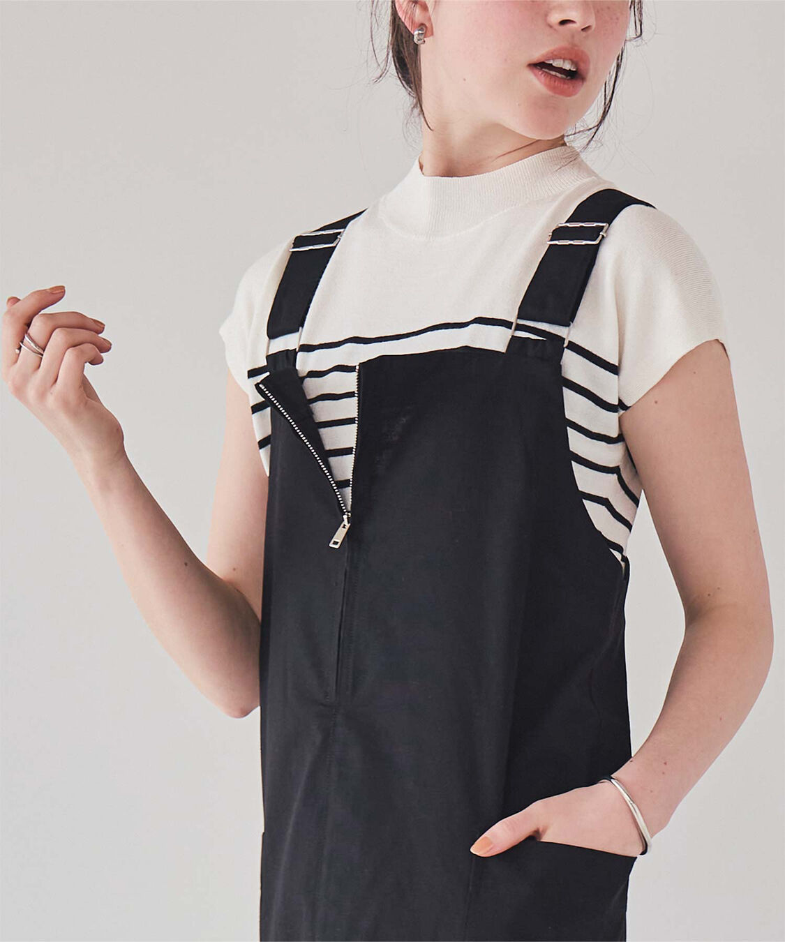 titivate「ベーシックフレンチスリーブライトニット」|ニット・セーター|