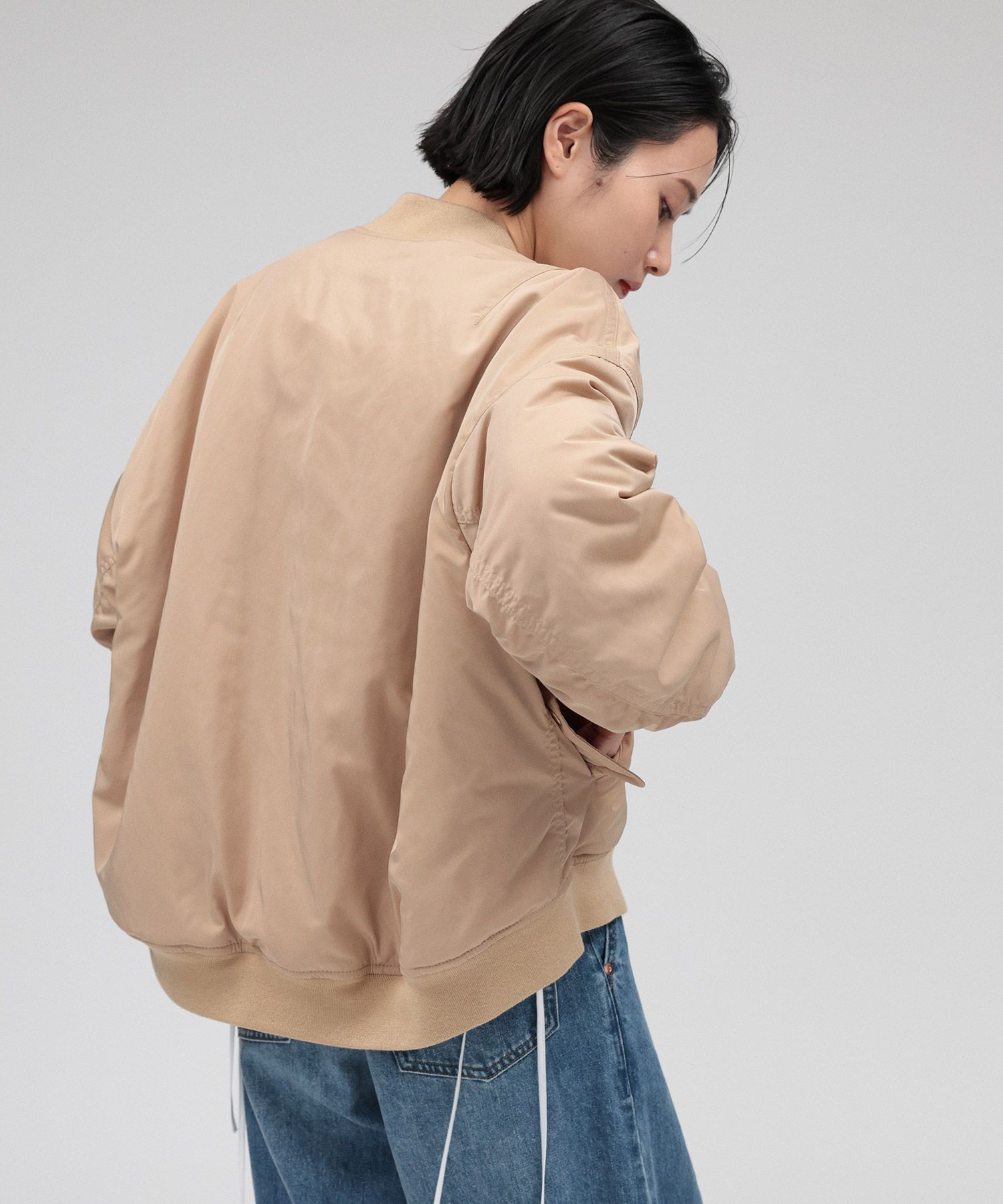 BABYLONE「ショートMA-1」|ブルゾン・スタジャン|