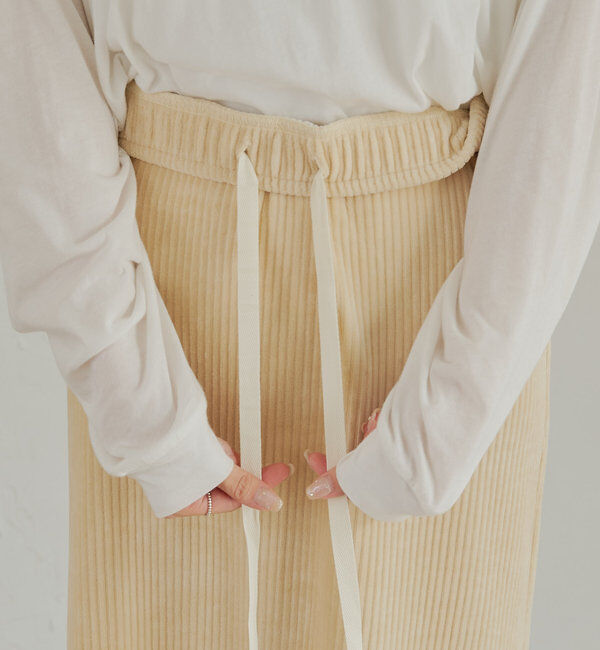  「【低身長・高身長対応】ストレッチコールスカート」|スカート|