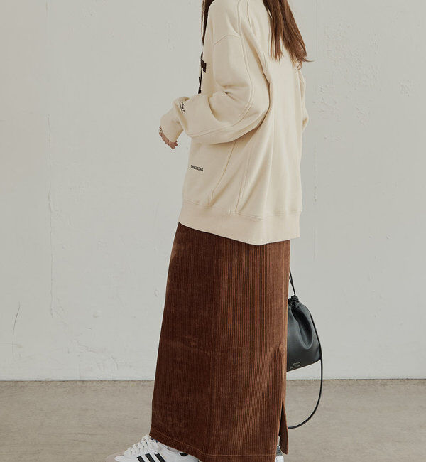  「【低身長・高身長対応】ストレッチコールスカート」|スカート|