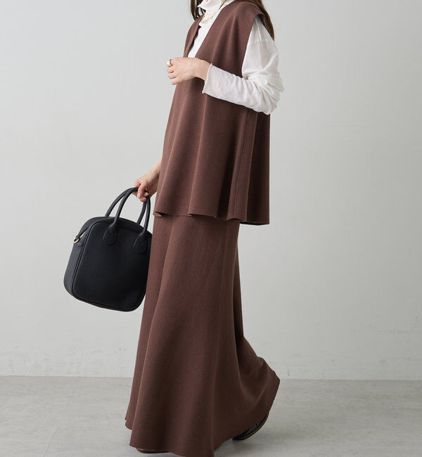  「ミラノリブニットベスト」|ニット・セーター|